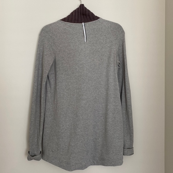 Lululemon Bliss Break Wrap Sweater Heathered Grey 4 - Picture 3 of 4